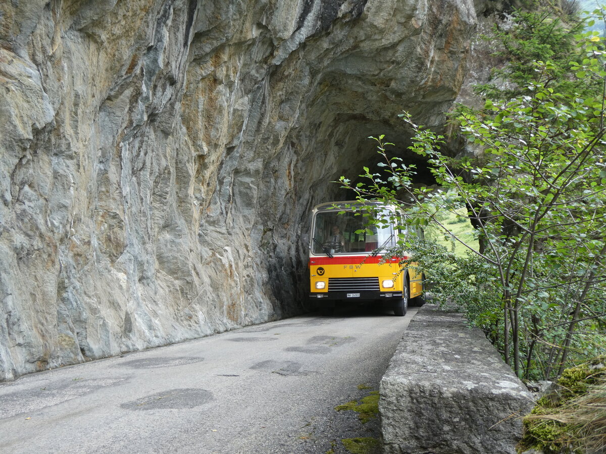 (277'464) - Lambach, Gommiswald - NW 24'301 - FBW/Eggli (ex Tanner+Lambach, Reigoldswil; ex Lambach, Rieden; ex Meier, Grt; ex AVG Grindelwald Nr. 13; ex P 24'182) am 1. Juli 2025 auf der alten Grimselstrasse