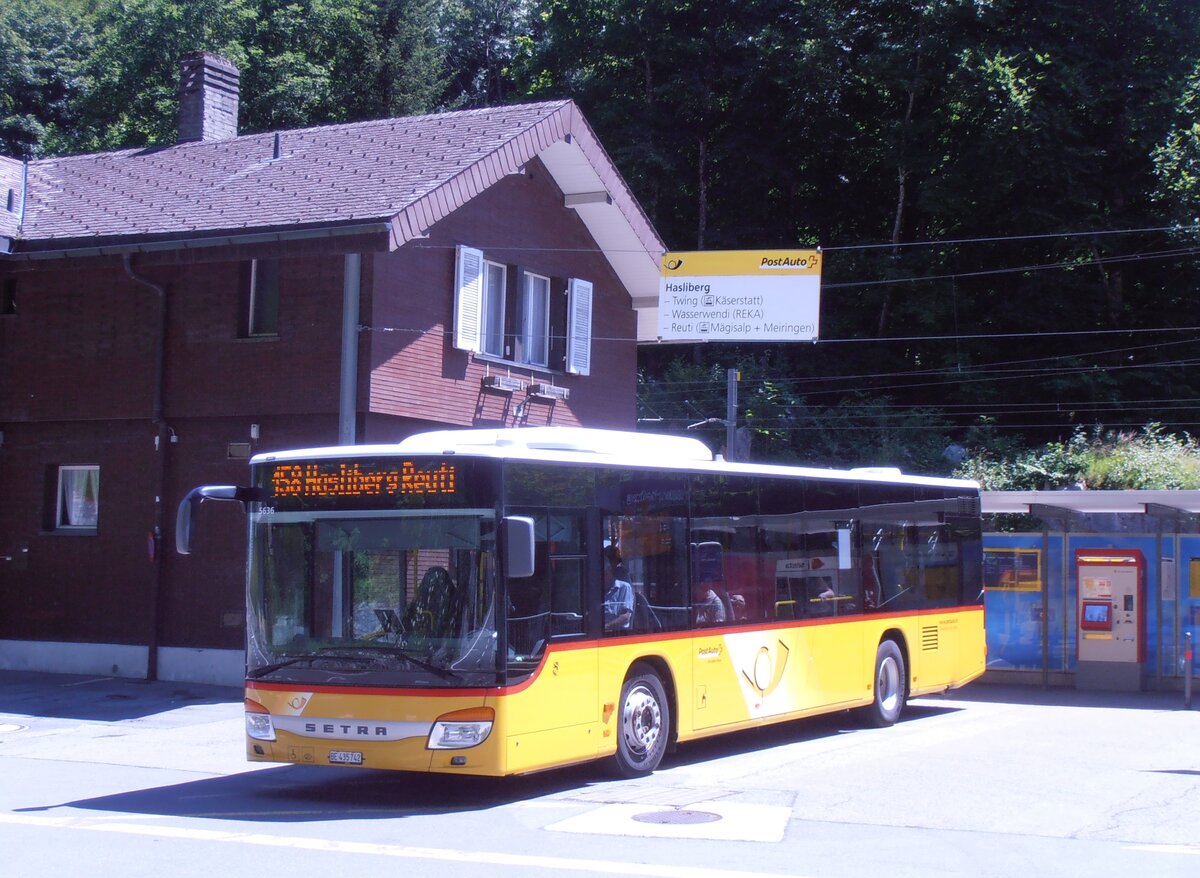 (277'949) - Flck, Brienz - Nr. 2/BE 435'742/PID 5636 - Setra am 18. Juli 2025 auf dem Brnigpass