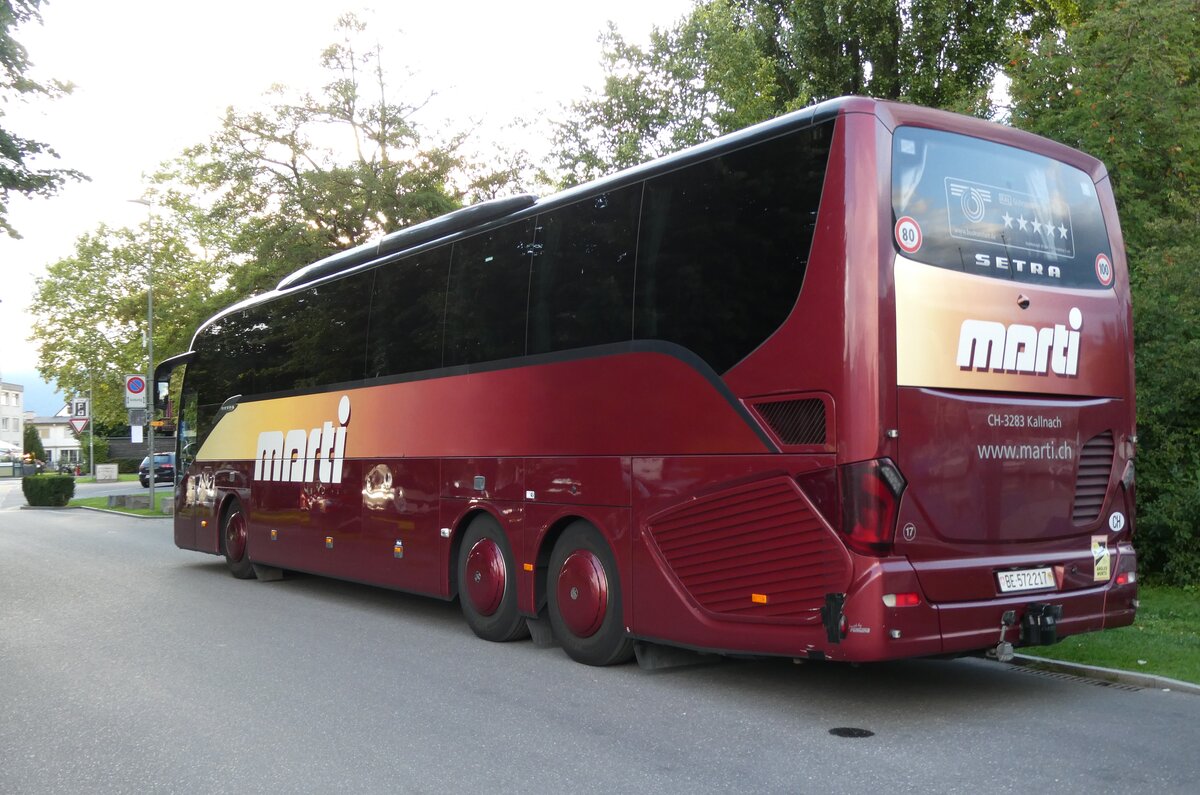 (278'039) - Marti, Kallnach - Nr. 17/BE 572'217 - Setra am 25. Juli 2025 in Thun, Strandbad