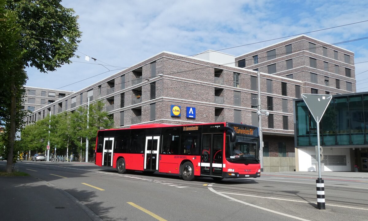 (278'231) - Bernmobil, Bern - Nr. 151/BE 716'151 - MAN am 30. Juli 2025 beim Bahnhof Bern Europaplatz