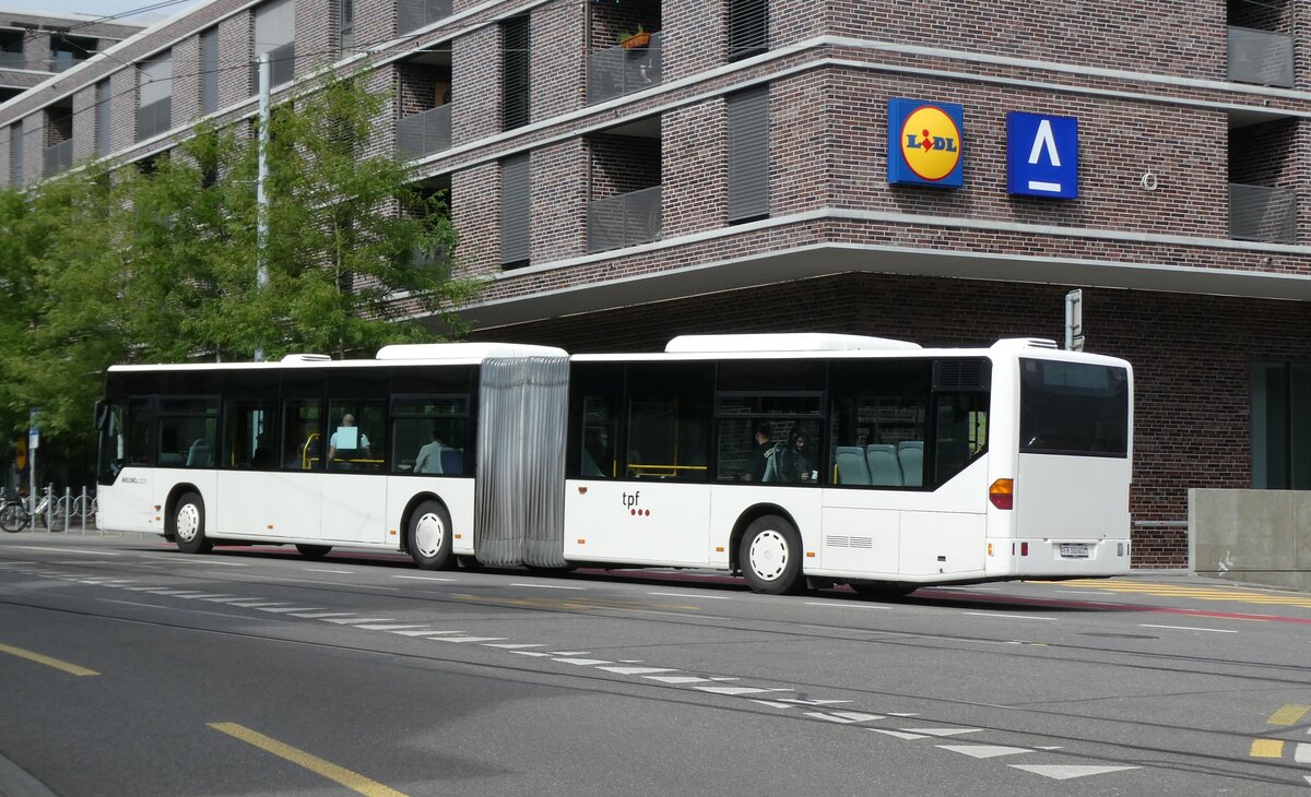 (278'240) - Wieland, Murten - Nr. 121/FR 300'602 - Mercedes (ex Interbus, Yverdon Nr. 211; ex BVB Basel Nr. 792; ex VZO Grningen Nr. 24) am 30. Juli 2025 beim Bahnhof Bern Europaplatz