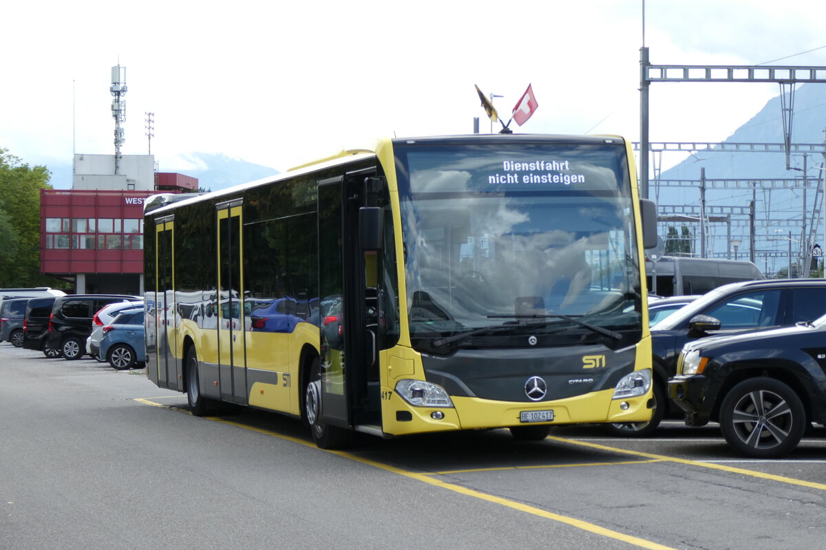 (278'252) - STI Thun - Nr. 417/BE 102'417 - Mercedes am 31. Juli 2025 in Thun, CarTerminal