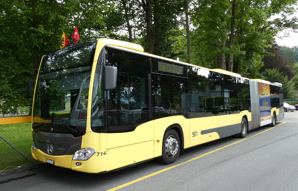 (278'256) - STI Thun - Nr. 714/BE 427'714 - Mercedes am 1. August 2025 bei der Schifflndte Thun