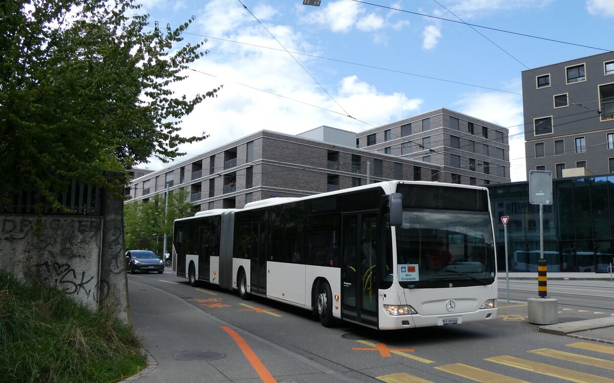 (278'298) - Wieland, Murten - Nr. 134/FR 300'606 - Mercedes (ex Interbus, Yverdon Nr. 222; ex VBL Luzern Nr. 161) am 1. August 2025 beim Bahnhof Bern Europaplatz