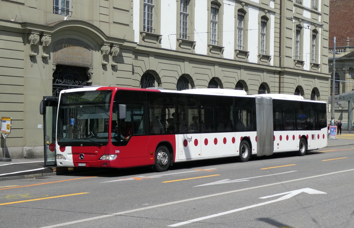 (278'331) - TPF Fribourg - Nr. 156/FR 300'362 - Mercedes am 1. August 2025 beim Bahnhof Bern