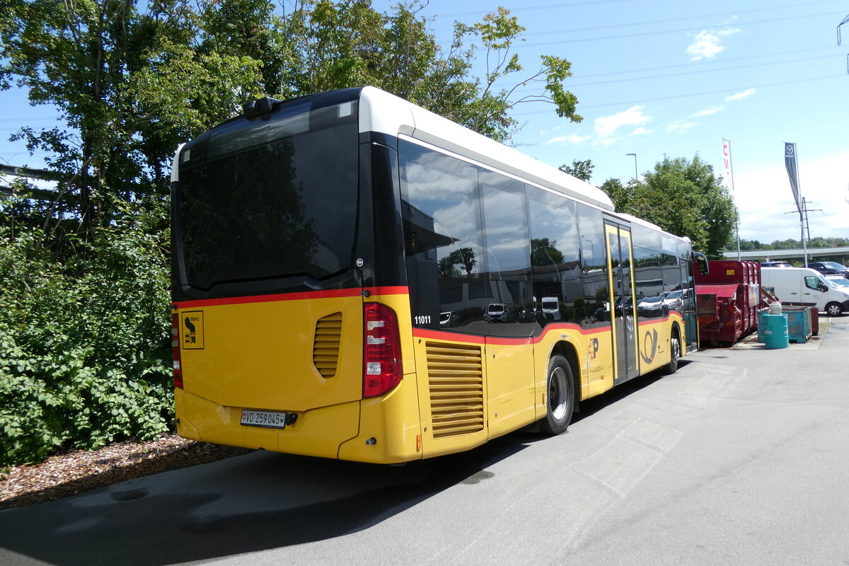 (278'389) - CarPostal Ouest - VD 259'045/PID 11'011 - Mercedes am 2. August 2025 in Kerzers, Interbus