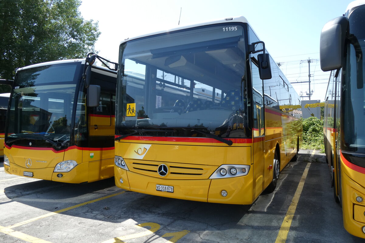 (278'731) - CarPostal Ouest - VD 318'878/PID 11'195 - Mercedes am 9. August 2025 in Yverdon, Garage