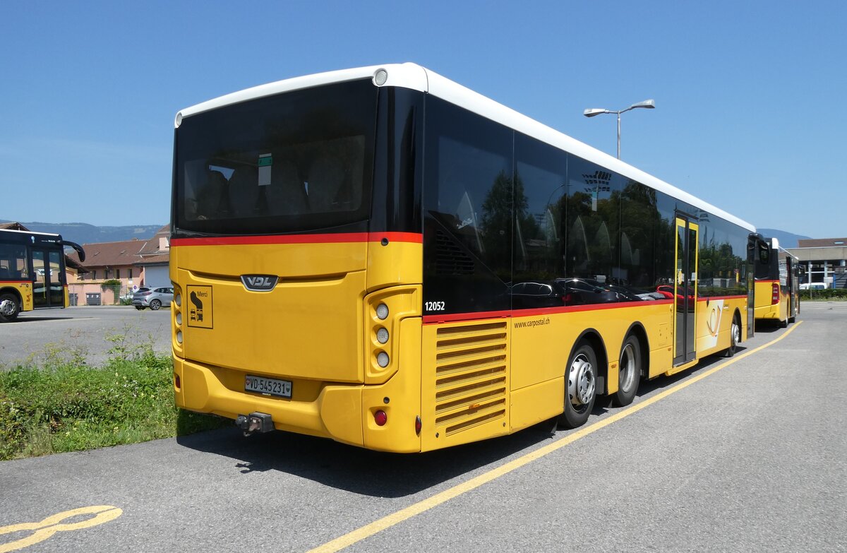 (278'738) - CarPostal Ouest - VD 545'231/PID 12'052 - VDL (ex Ballestraz, Grne) am 9. August 2025 in Yverdon, Garage