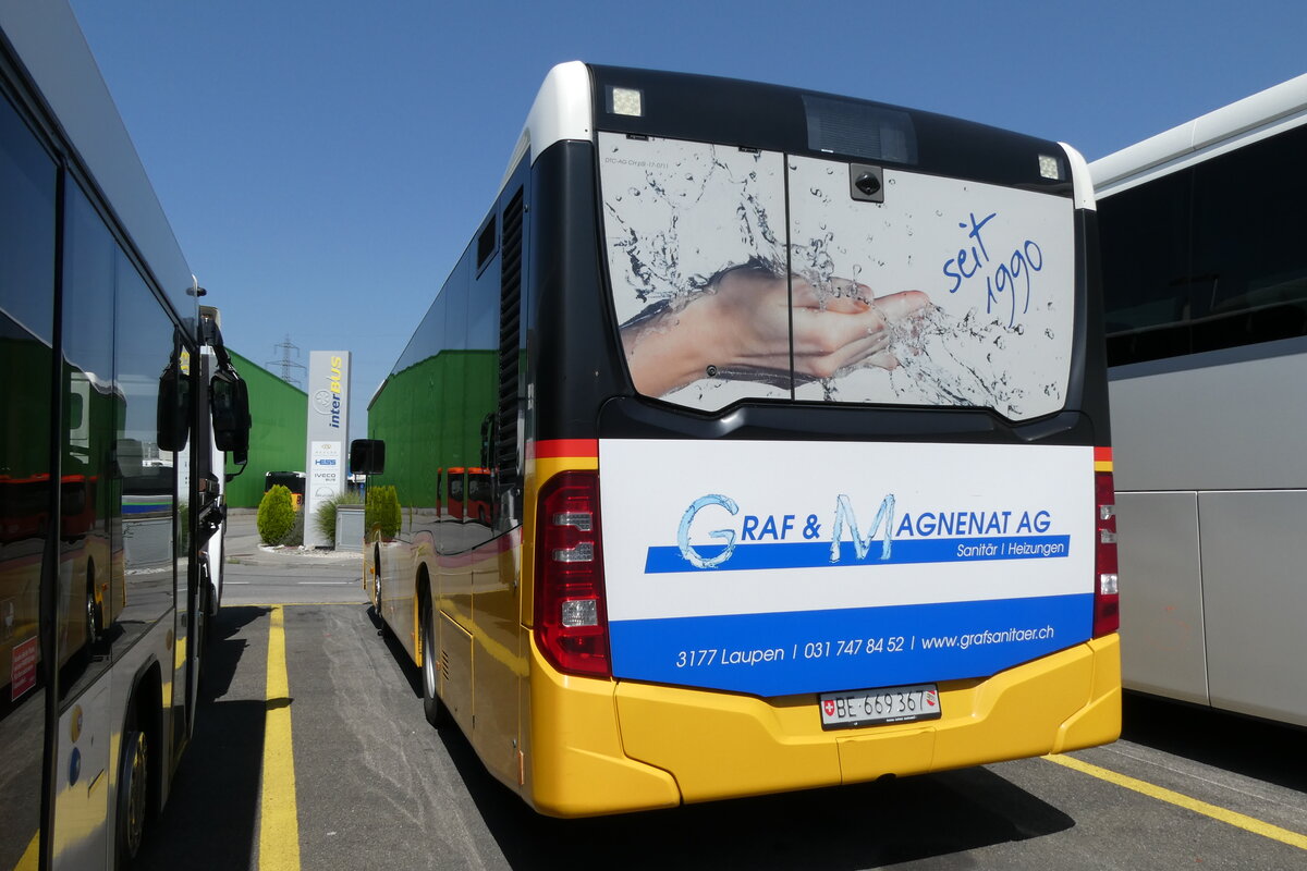 (278'770) - PostAuto Bern - Nr. 14/BE 669'367/PID 10'120 - Mercedes (ex Thepra, Stans Nr. 20) am 9. August 2025 in Kerzers, Interbus