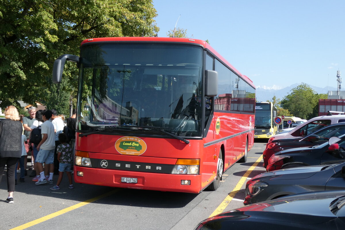 (278'772) - Land-Bus, Wattenwil - BE 146'762 - Setra (ex Gander, Chteau-dOex; ex TRAVYS Yverdon; ex AFA Adelboden Nr. 5) am 9. August 2025 in Thun, CarTerminal