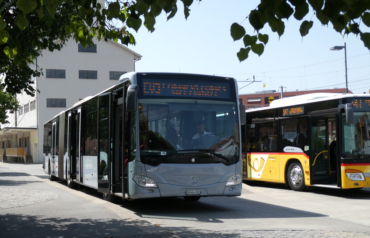 (278'891) - Gremlich, Givrins - VD 644'302 - Mercedes am 15. August 2025 beim Bahnhof Ddingen