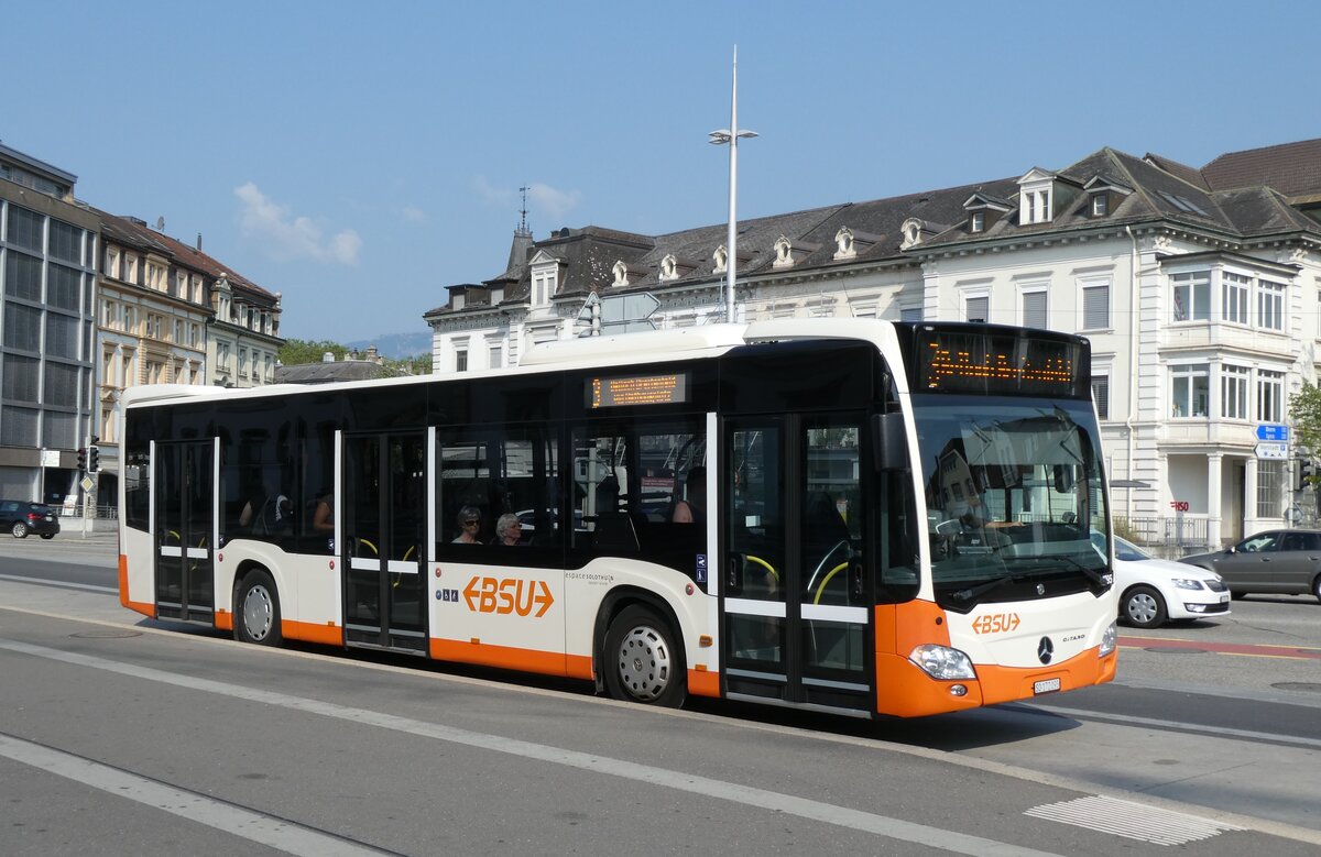 (278'924) - BSU Solothurn - Nr. 1295/SO 172'095 - Mercedes (ex Nr. 95) am 16. August 2025 beim Hauptbahnhof Solothurn