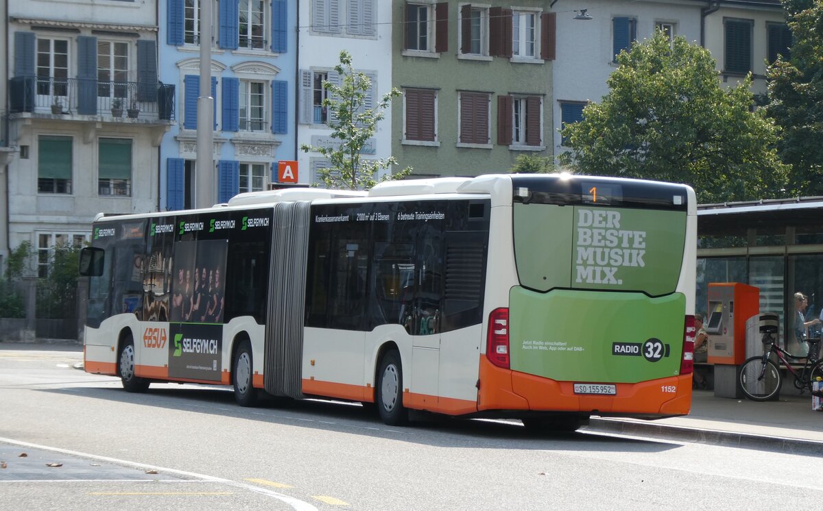 (278'940) - BSU Solothurn - Nr. 1152/SO 155'952 - Mercedes (ex Nr. 52) am 16. August 2025 in Solothurn, Amthausplatz