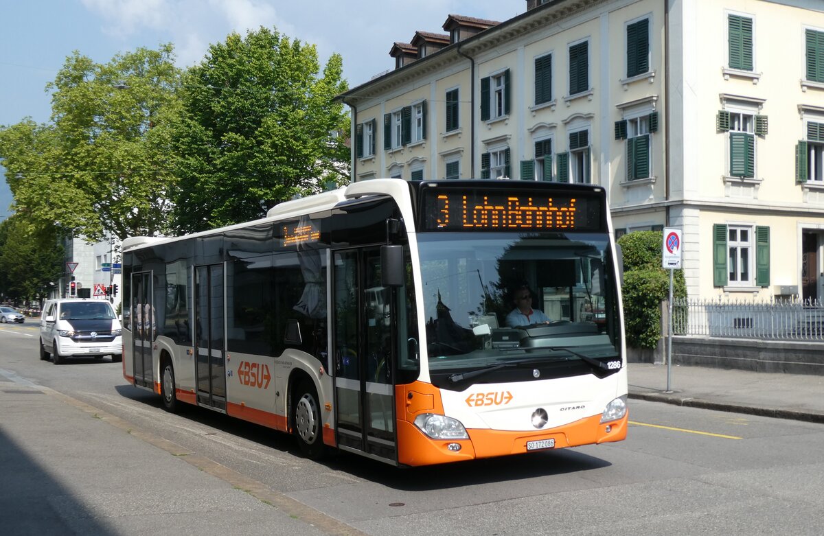 (278'946) - BSU Solothurn - Nr. 1286/SO 172'086 - Mercedes (ex Nr. 86) am 16. August 2025 in Solothurn, Amthausplatz