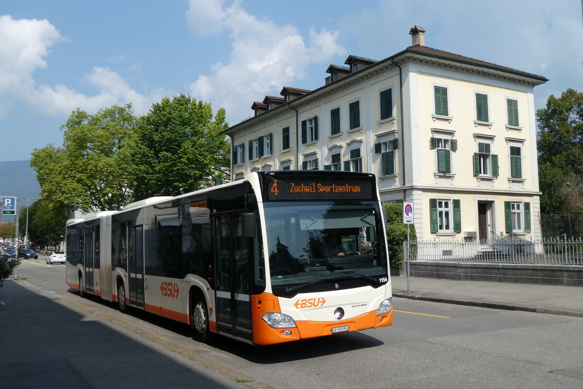 (278'954) - BSU Solothurn - Nr. 1154/SO 155'954 - Mercedes (ex Nr. 54) am 16. August 2025 in Solothurn, Amthausplatz