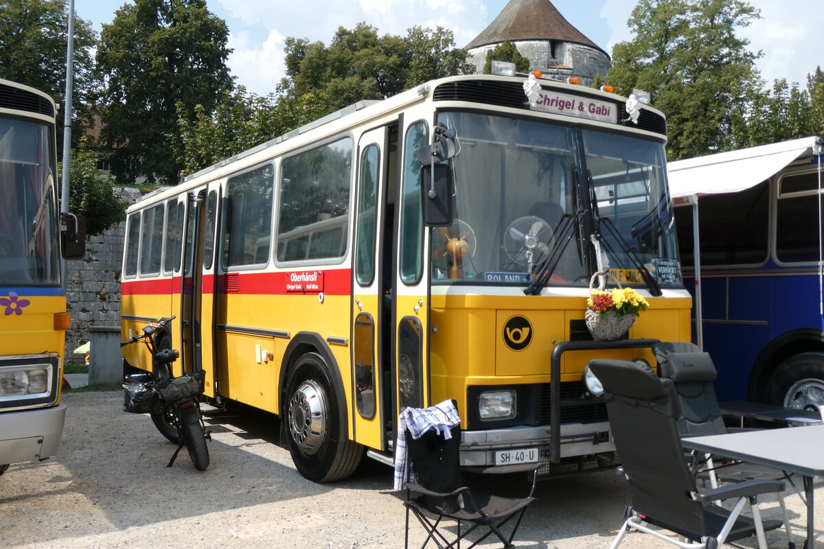 (278'968) - Oberhnsli, Thayngen - SH 40 U - FBW/Tscher (ex Bus-Halter, Wil Nr. 9) am 16. August 2025 in Solothurn, Baseltor