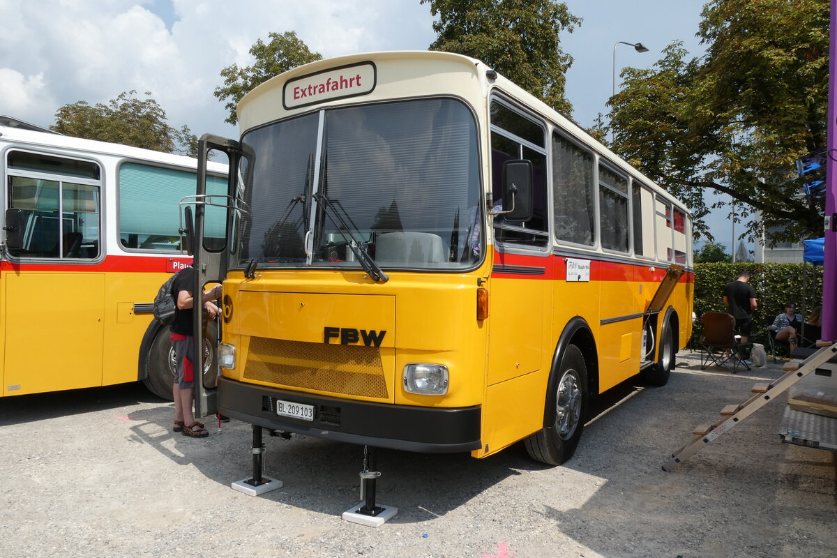 (278'991) - Heuberger, Therwil - BL 209'103 - FBW/Tscher (ex Kurhaus Val Sinestra, Sent; ex Mark, Andeer; ex Fravi, Andeer) am 16. August 2025 in Solothurn, Baseltor