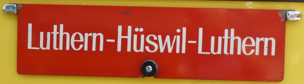 (279'008) - Routentafel - Luthern-Hswil-Luthern - am 16. August 2025 in Solothurn, Baseltor