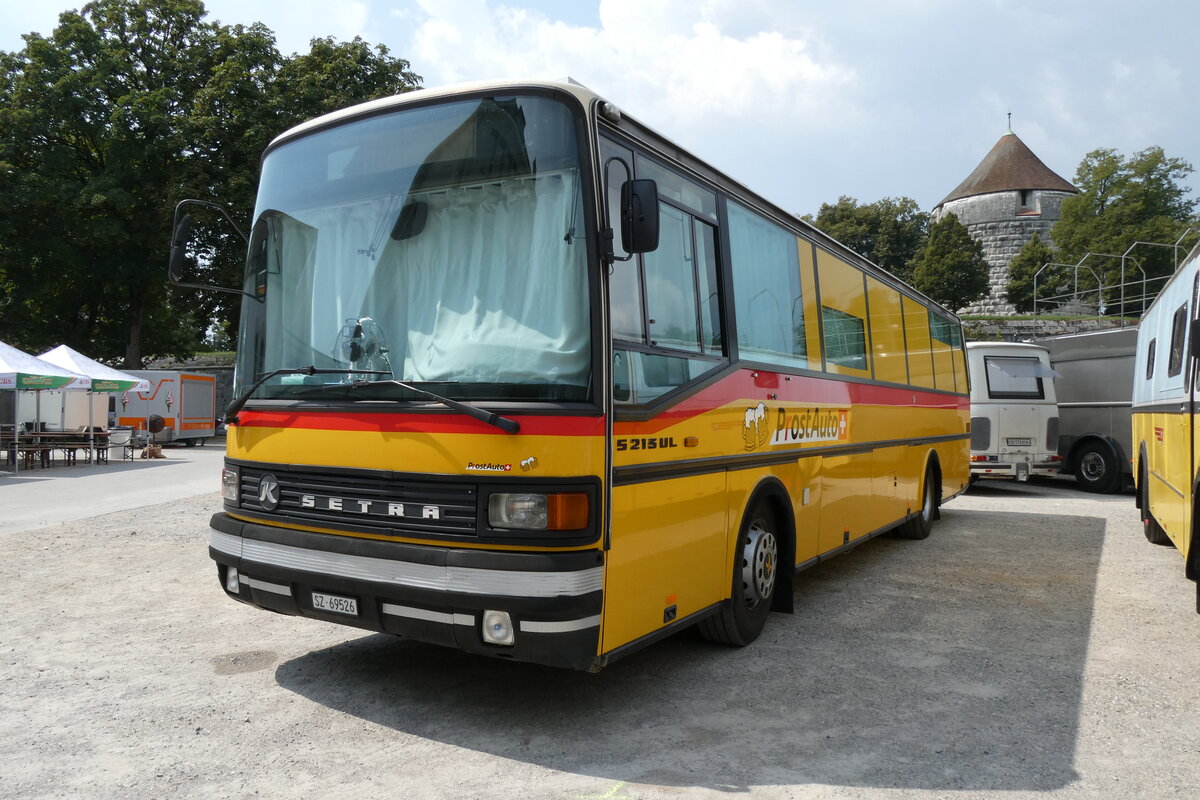 (279'022) - Schenk, Alpthal - SZ 69'526 - Setra (ex V�geli, Hettenschwil; ex Rosy Viaggi, Stabio; ex AutoPostale Ticino Nr. 516/PID 2979; ex P 25'069) am 16. August 2025 in Solothurn, Baseltor