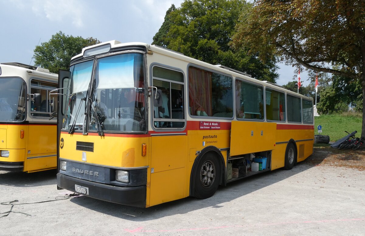 (279'028) - Schr, Ettenhausen - TG 175'032 - Saurer/R&J (ex Zimmermann, Kerns; ex Amstein, Willisau) am 16. August 2025 in Solothurn, Baseltor