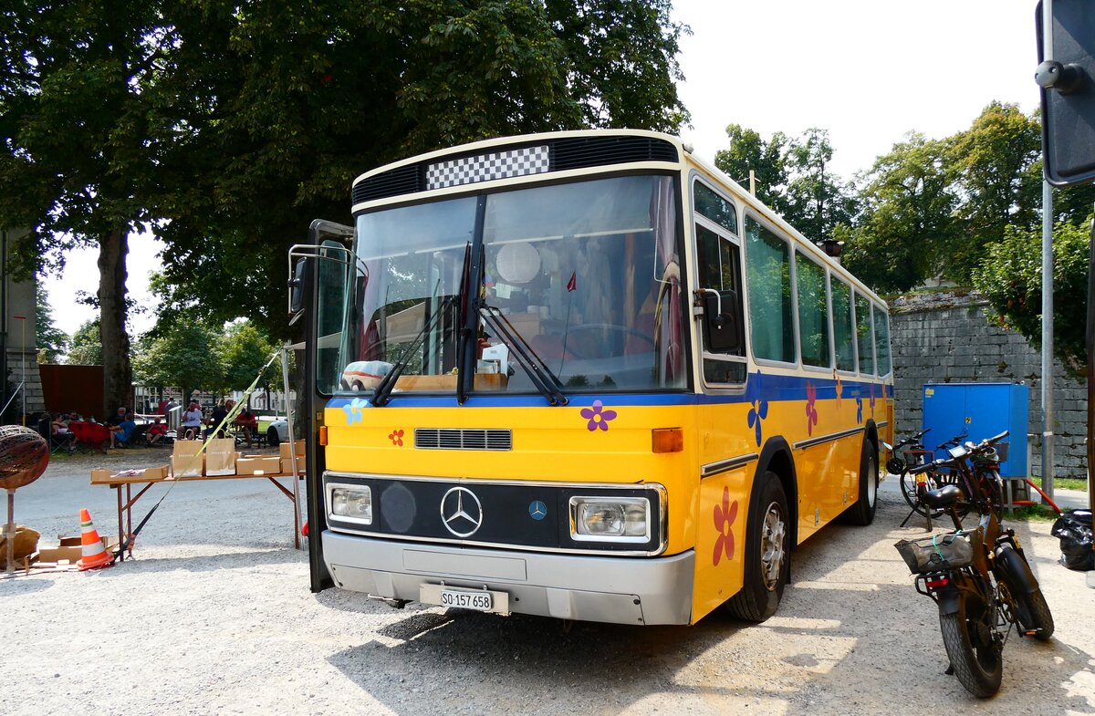 (279'046) - Schoch, Solothurn - SO 157'658 - Mercedes/Tscher (ex Reinhart, Selzach; ex Gessinger, Bad Ragaz) am 16. August 2025 in Solothurn, Baseltor 