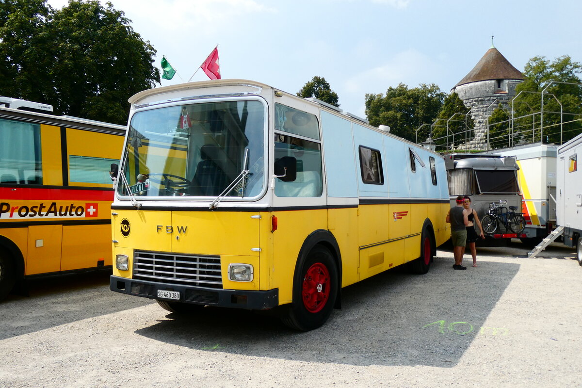 (279'051) - Wucher, Rieden - SG 460'380 - FBW/Hess (ex Schr, Ettenhausen; ex Fehlmann, Brittnau; ex Landolt, Langenthal; ex P 24'174) am 16. August 2025 in Solothurn, Baseltor