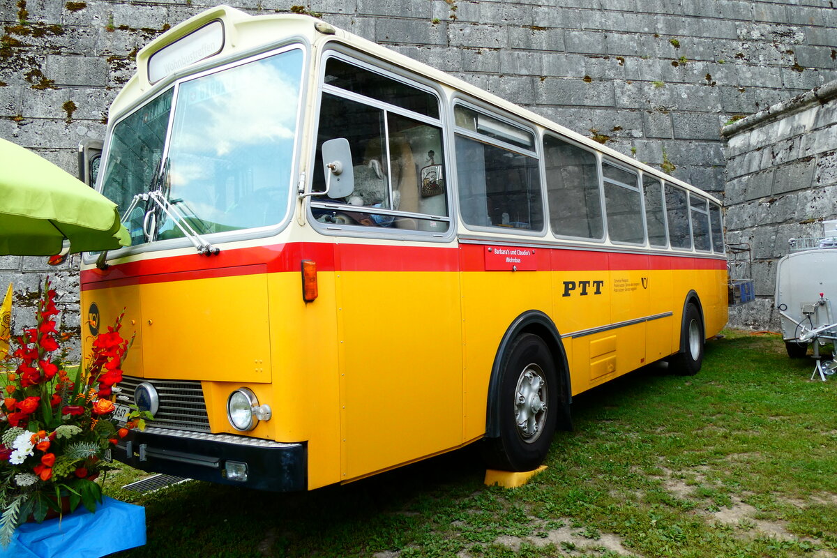 (279'106) - Simoncini, Dllikon - SH 41'303 - Saurer/Tscher (ex Lambach, Rieden; ex Fssler, Winterthur; ex Steiger, Schlatt; ex P 24'647) am 16. August 2025 in Solothurn, Baseltor 