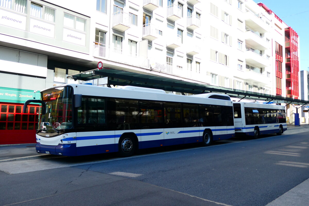 (279'402) - ZVB Zug - Nr. 164/ZG 88'164 - Hess am 26. August 2025 beim Bahnhof Zug