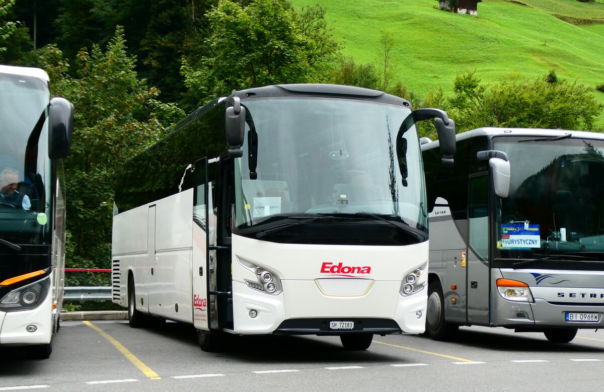 (279'485) - Edona, Schaffhausen - SH 72'183 - VDL am 28. August 2025 in Lauterbrunnen, Parkhaus