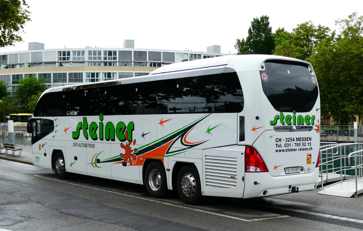 (279'502) - Steiner, Messen - SO 20'148 - Neoplan am 28. August 2025 bei der Schifflndte Thun