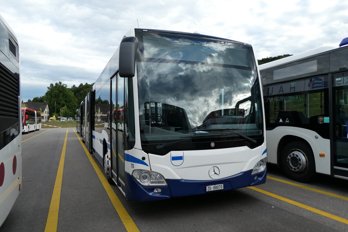 (279'582) - ZVB Zug - Nr. 70/ZG 88'070 - Mercedes am 29. August 2025 in Winterthur, Daimler Buses