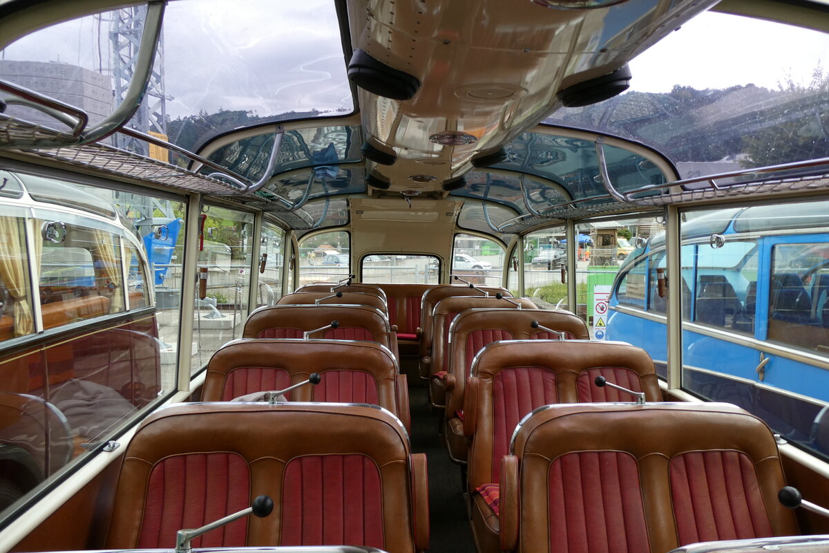 (279'629) - Ritter, Schpbach - BE 90'990 - Saurer/Gangloff (ex Linder, Einigen; ex P 23'146; ex P 2215) am 30. August 2025 in Oberkirch, CAMPUS Sursee (Innenaufnahme)