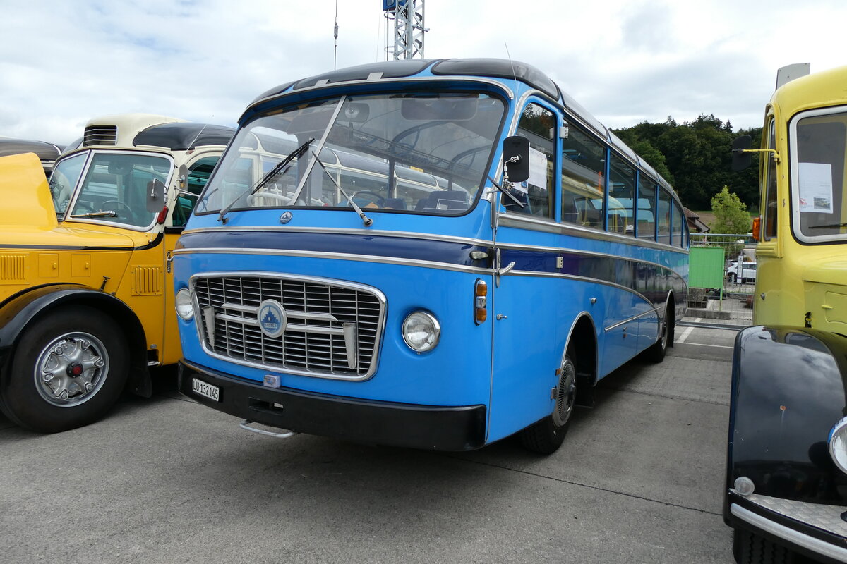 (279'633) - von der Aa, Root - LU 132'145 - Saurer/Gangloff (ex Libero Bau, Fehraltdorf; ex Groth, Dllikon; ex Regg, Oerlikon; ex AVG Grindelwald; ex Wick, Wil) am 30. August 2025 in Oberkirch, CAMPUS Sursee