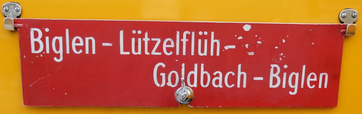 (279'661) - Routentafel - Biglen-L�tzelfl�h-Goldbach-Biglen - am 30. August 2025 in Oberkirch, CAMPUS Sursee