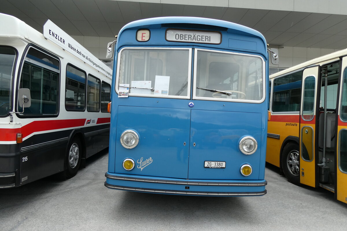 (279'768) - ZVB Zug - Nr. 113/ZG 3380 - Saurer/Saurer (ex Nr. 13) am 30. August 2025 in Oberkirch, CAMPUS Sursee