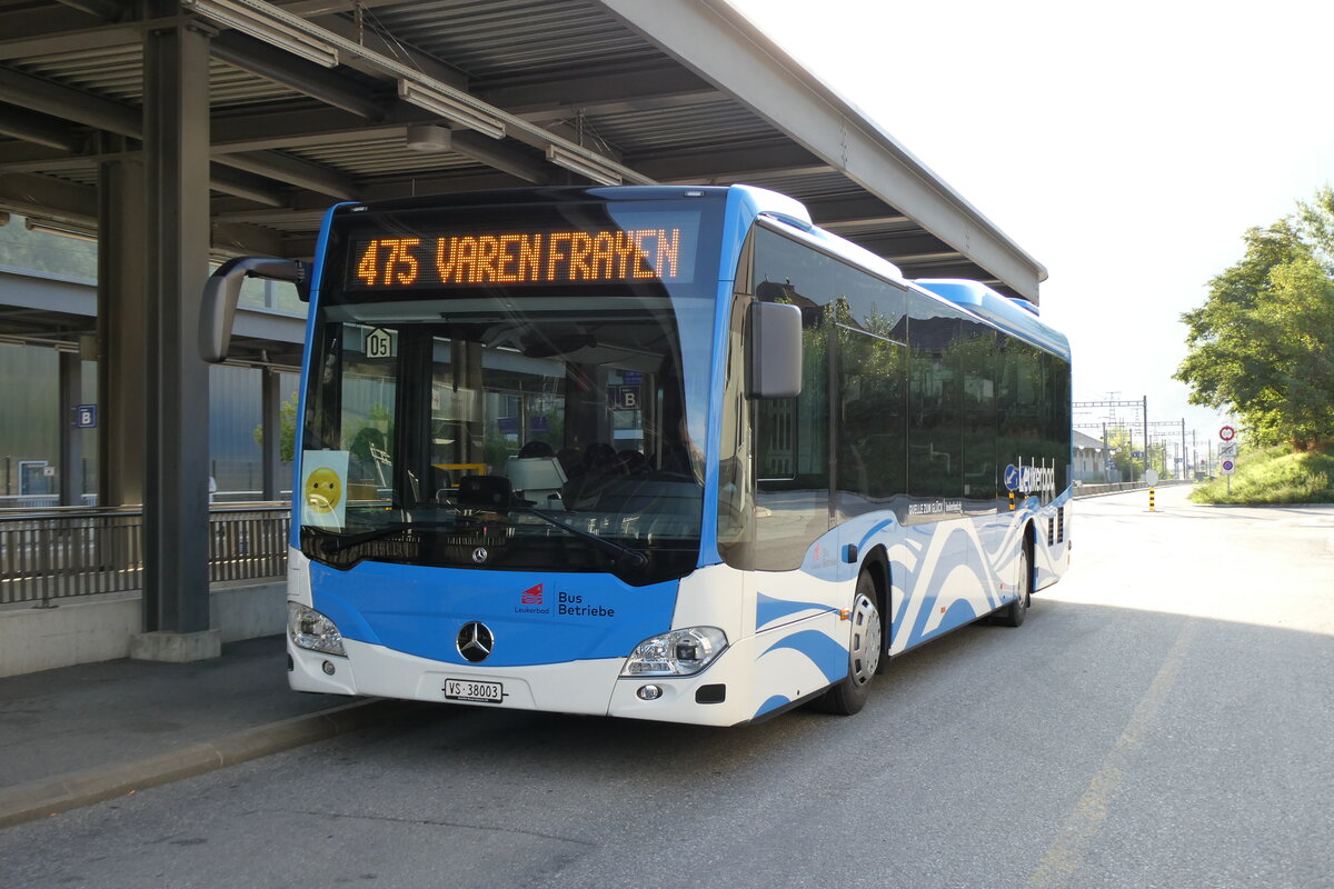 (279'928) - LBB Susten - Nr. 3/VS 38'003 - Mercedes am 6. September 2025 beim Bahnhof Leuk