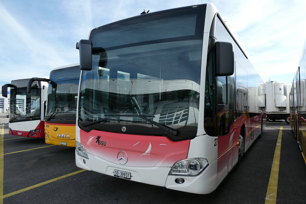 (280'014) - BGU Grenchen - Nr. 27/SO 39'937 - Mercedes am 6. September 2025 in Kerzers, Interbus