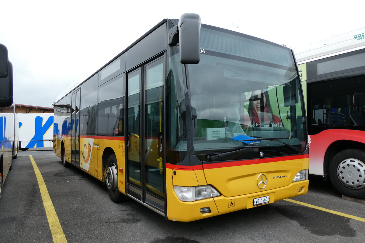 (280'821) - CarPostal Ouest - VD 1465/PID 5004 - Mercedes (ex TPB, Sdeilles) am 28. September 2025 in Kerzers, Interbus