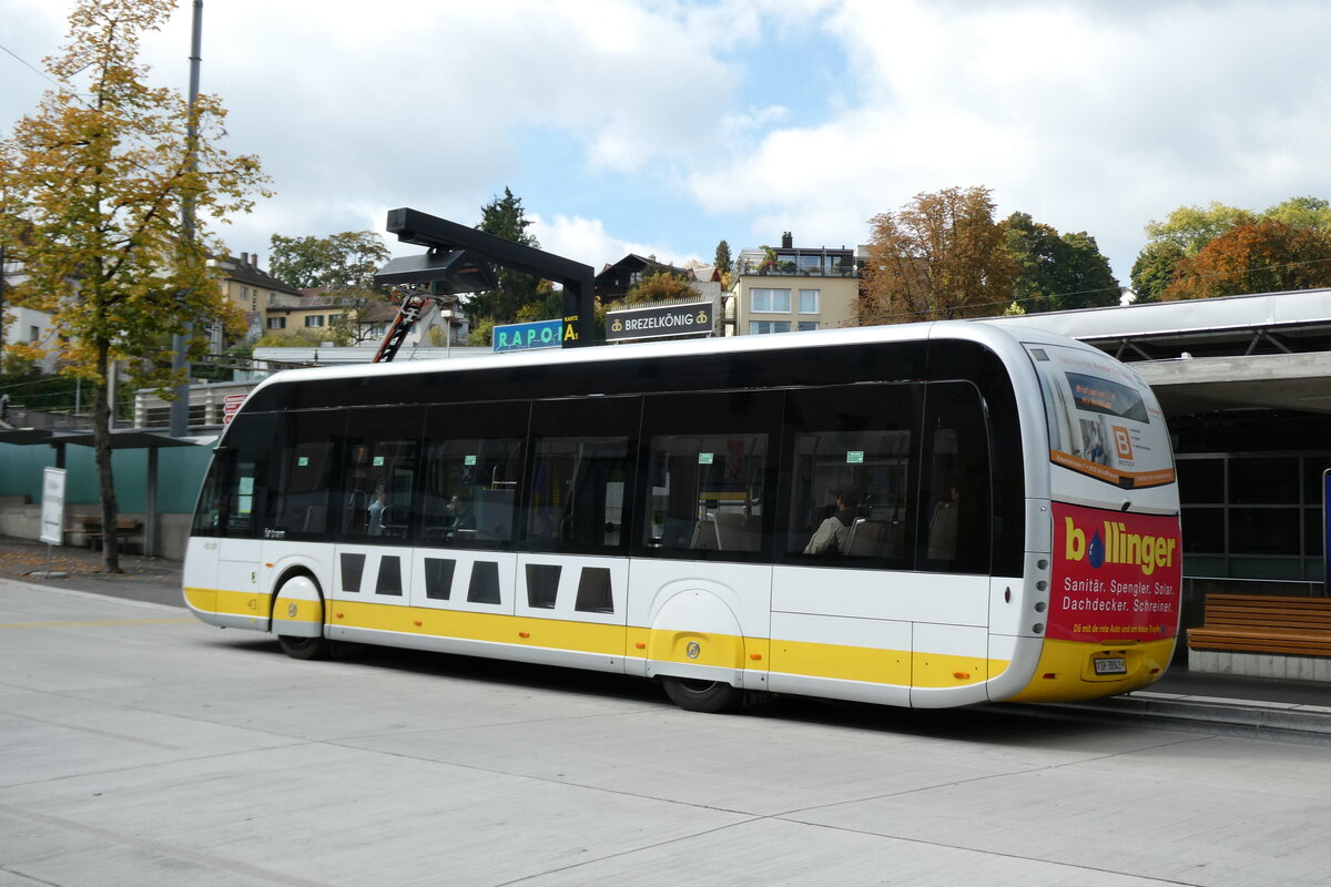 (281'147) - VBSH Schaffhausen - Nr. 43/SH 38'043 - eIrizar am 10. Oktober 2025 beim Bahnhof Schaffhausen