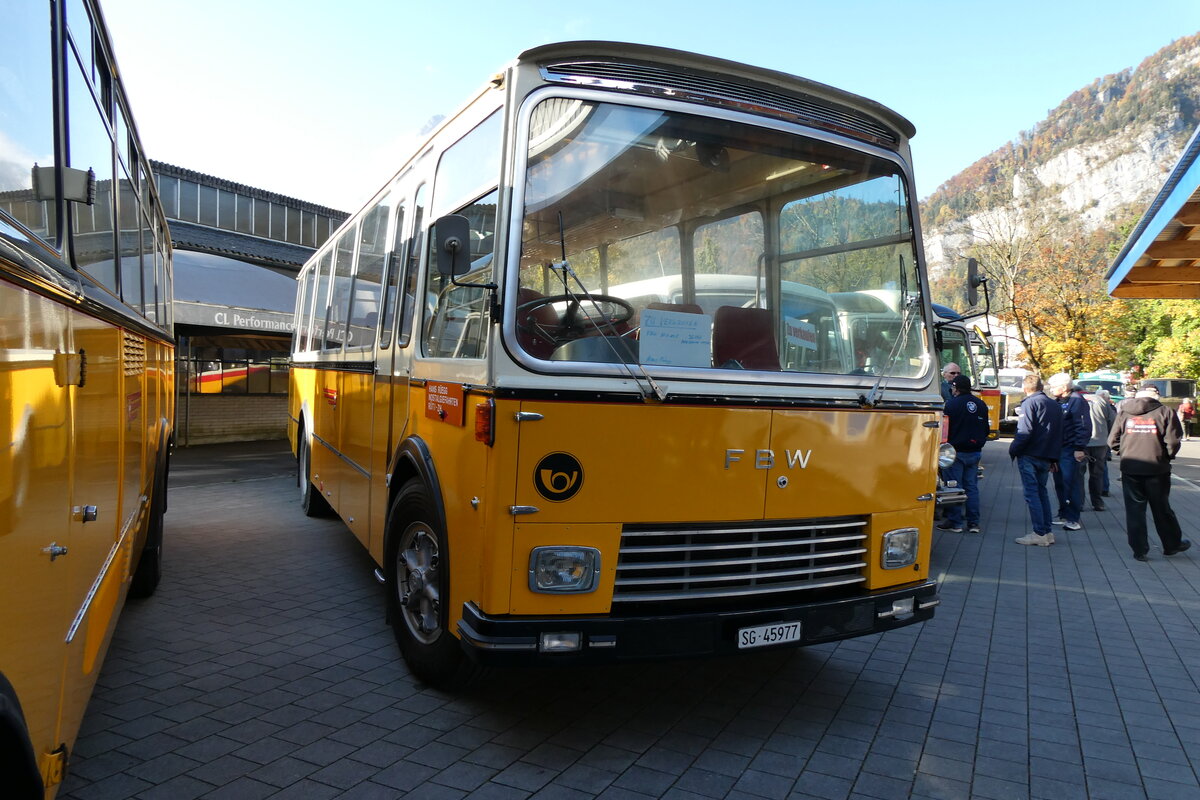(281'601) - Regg, Rti - SG 45'977 - FBW/Gangloff (ex P 24'169) am 18. Oktober 2025 in Nfels, FBW-Museum 