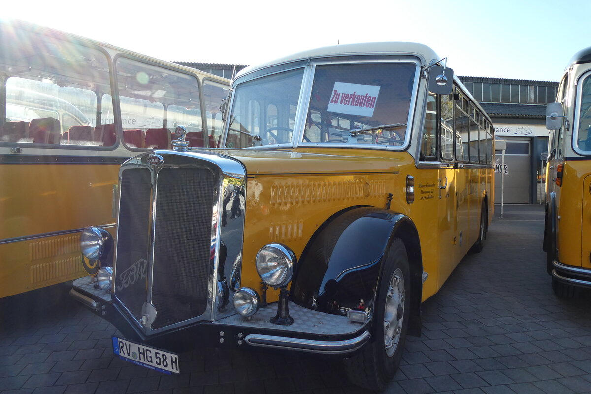 (281'604) - Aus Deutschland: Gmeinder, Schlier - RV-HG 58H - FBW/Krapf (ex Graf, CH-Buchs; ex Hollenstein, CH-Mhlrti) am 18. Oktober 2025 in Nfels, FBW-Museum