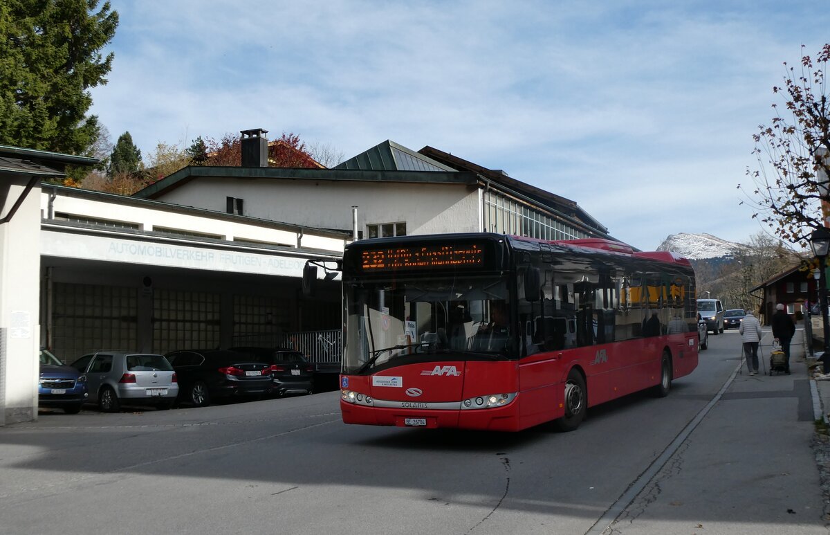 (281'917) - AFA Adelboden - Nr. 91/BE 26'704 - Solaris am 31. Oktober 2025 in Adelboden, Busstation