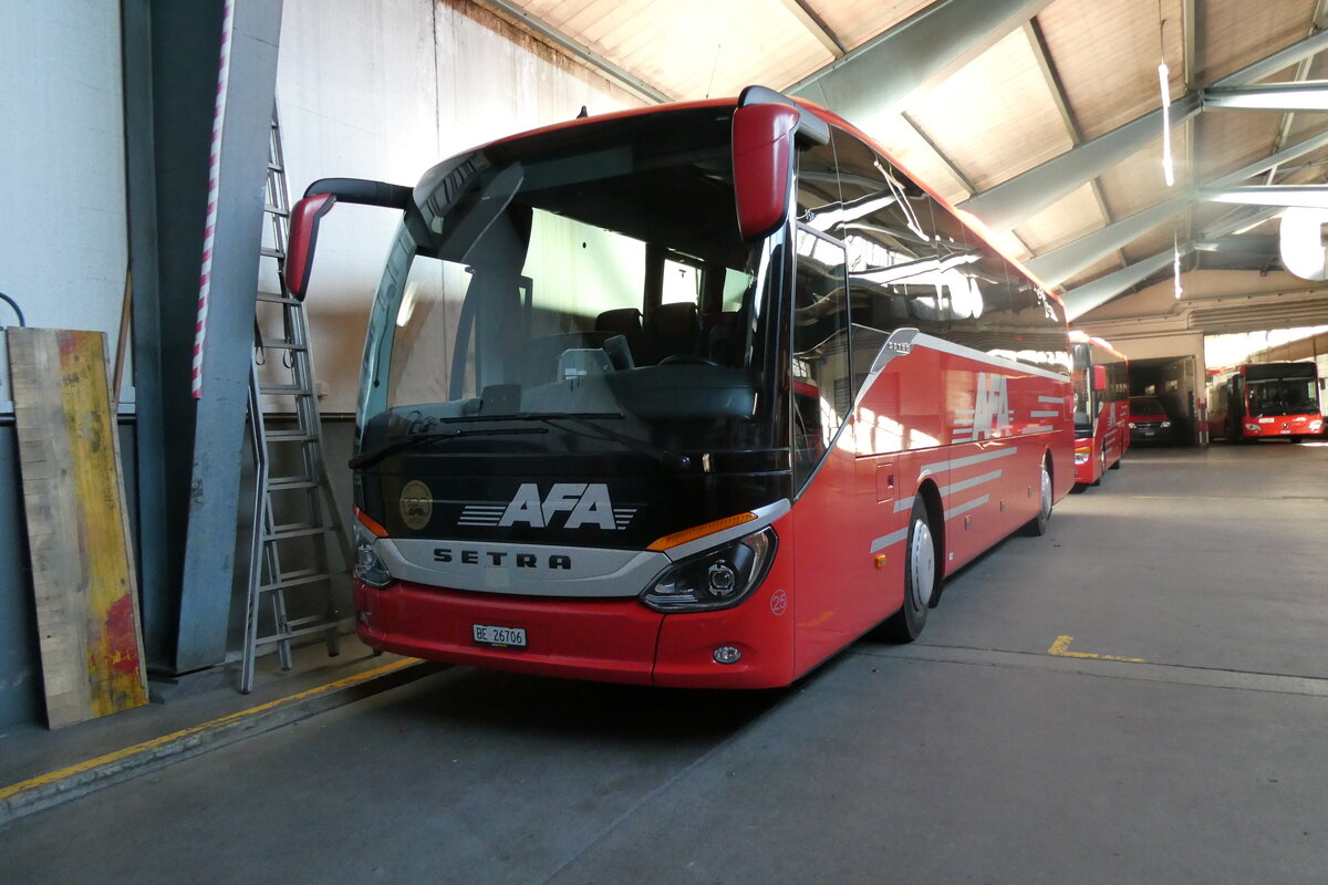 (282'478) - AFA Adelboden - Nr. 25/BE 26'706 - Setra am 18. November 2025 in Adelboden, Busstation