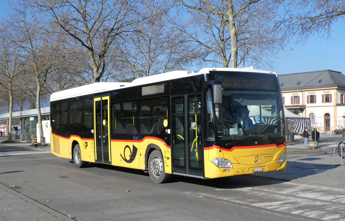 (282'530) - CarPostal Ouest - VD 464'977/PID 10'605 - Mercedes am 22. November 2025 beim Bahnhof Yverdon