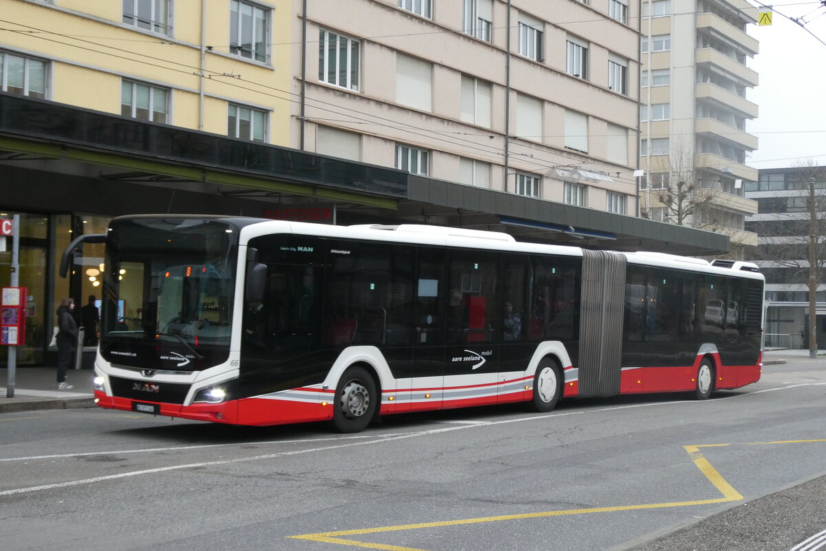 (282'710) - ASm Langenthal - Nr. 66/BE 872'366 - MAN am 4. Dezember 2025 beim Bahnhof Biel