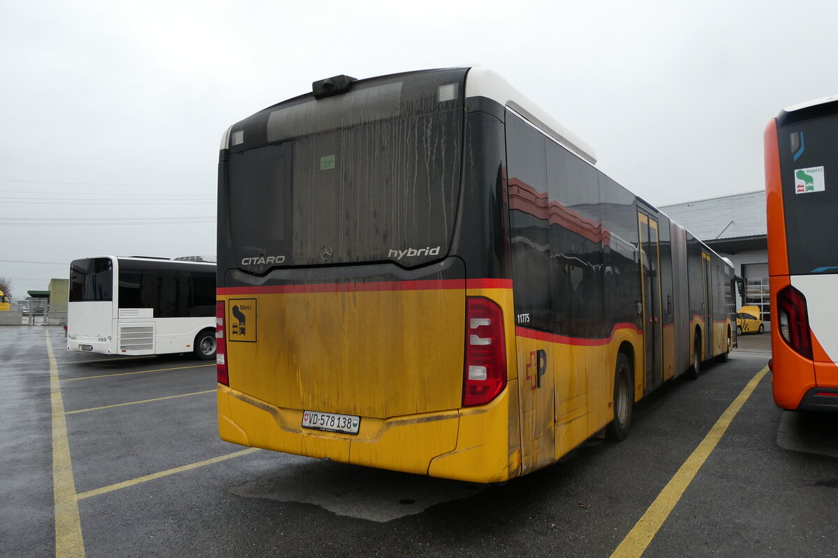 (282'852) - CarPostal Ouest - VD 578'138/PID 11'775 - Mercedes am 6. Dezember 2025 in Kerzers, Interbus