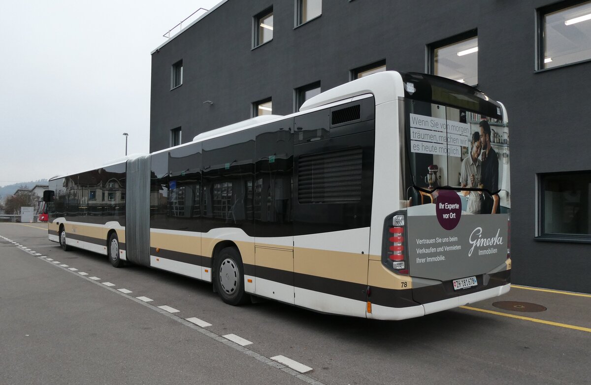 (283'092) - AZZK Zollikon - Nr. 78/ZH 181'678 - Mercedes am 12. Dezember 2025 in Winterthur, Daimler Buses