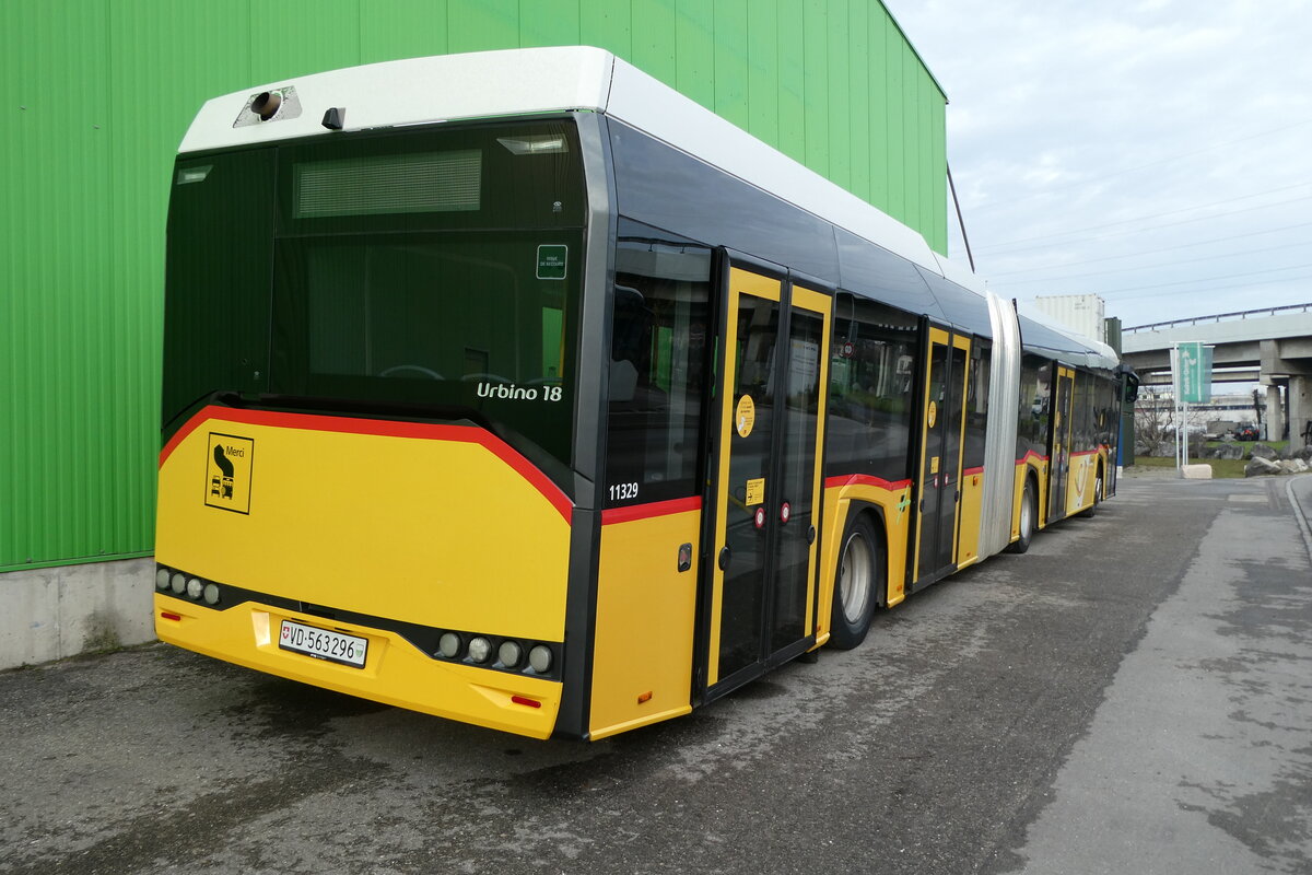 (283'327) - CarPostal Ouest - VD 563'296/PID 11'329 - Solaris am 20. Dezember 2025 in Kerzers, Interbus