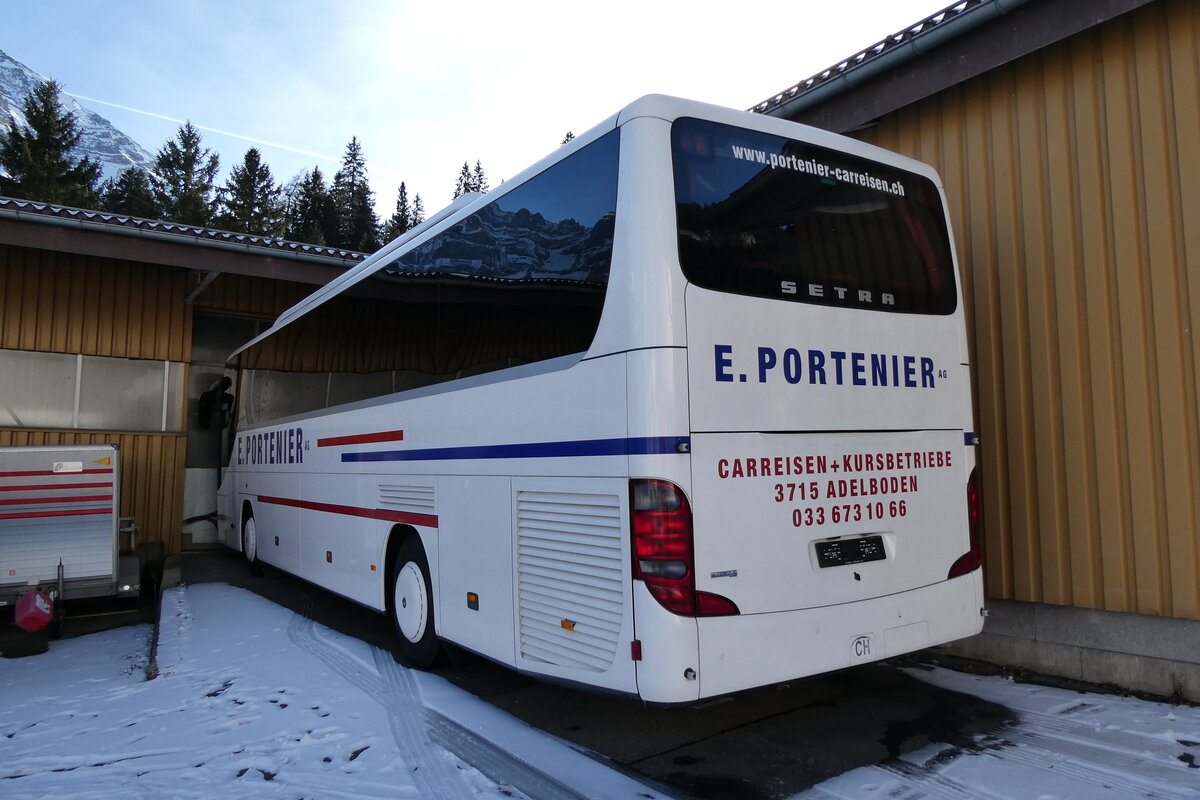 (283'617) - Portenier, Adelboden - Nr. 4 - Setra am 1. Januar 2026 in Adelboden, Garage