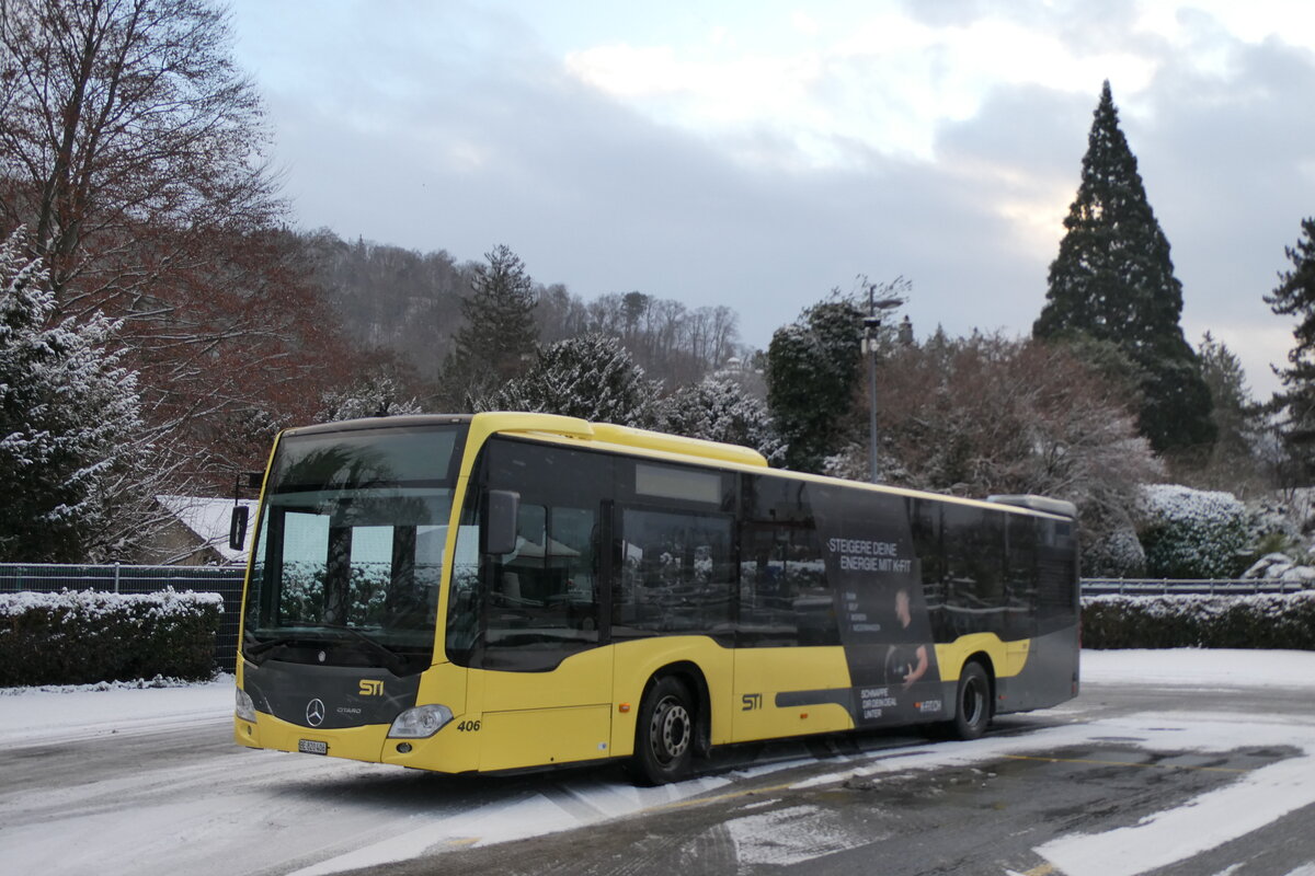 (283'686) - STI Thun - Nr. 406/BE 820'406 - Mercedes am 3. Januar 2026 bei der Schiffl�ndte Thun